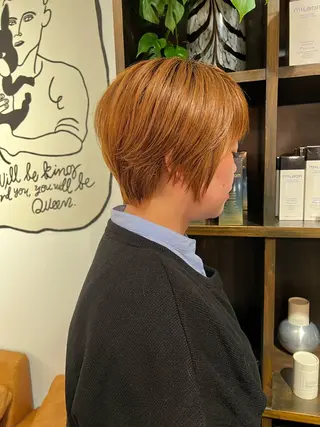 ショート デジタルパーマ 加藤園のヘアスタイル
