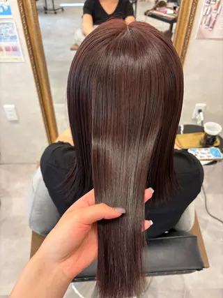 セミロング カラー ピンクカラーアレンジ 🩷AYANA🩷のヘアスタイル