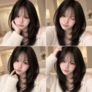 ミディアム カラー 🦋韓国風レイヤー/ 艶髪矯正🦋凛太郎のヘアスタイル