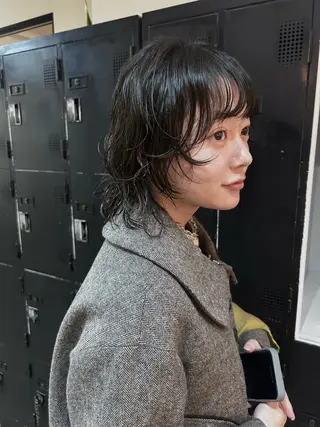 ショート パーマ ハッシュカット/ レイヤー/kyokaのヘアスタイル