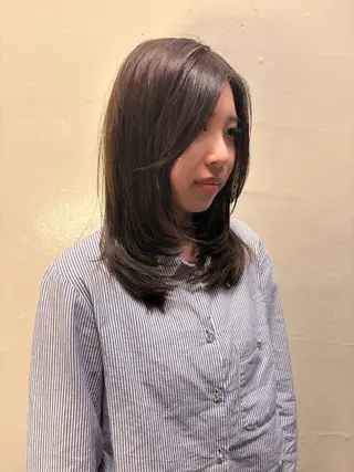 ミディアム 渡辺奎斗/ ボブ レイヤーカットのヘアスタイル