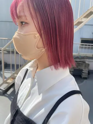 ミディアム カラー 大人ボブと似合 わせカラー/馬場 翼のヘアスタイル
