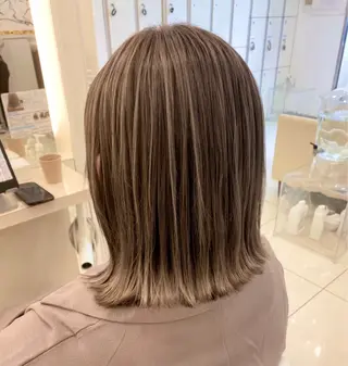 ミディアム keany錦糸町 ハセベユウのヘアスタイル