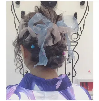 ミディアム カラー ヘアアレンジ 田町駅徒歩5分 🌼fumiのヘアスタイル