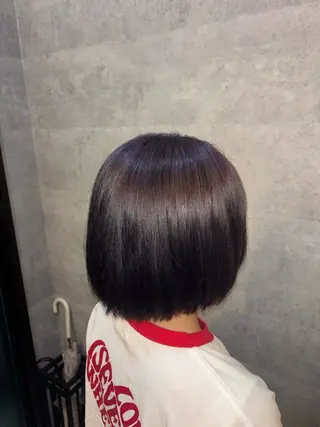 ミディアム カラー ハードパーマ/ ショート/中村太玖美のヘアスタイル