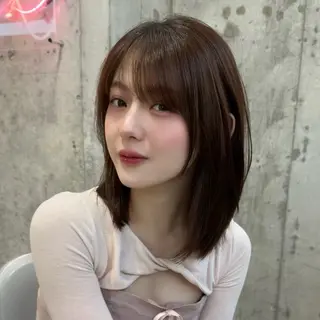 ミディアム 新宿/ローレイヤー/ kurea🎀のヘアスタイル