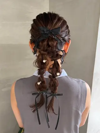 ロング ヘアアレンジ いとう まいこのヘアスタイル