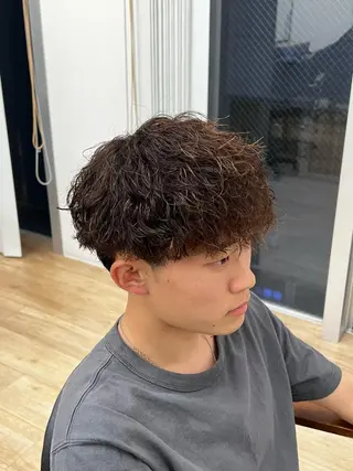ショート パーマ メンズ ✂︎メンズパーマ✂︎ 伊藤秀真のヘアスタイル