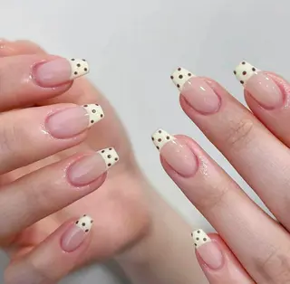 ロング 波 なみのネイルデザイン