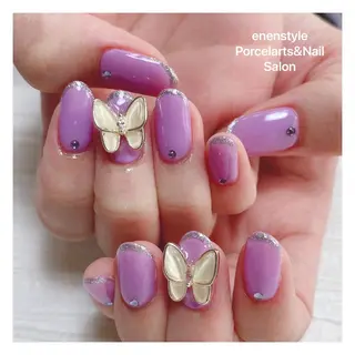 ミディアム ネイル 🐾enen style 🐾のネイルデザイン