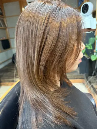 セミロング カラー Okazaki Tatsuyaのヘアスタイル