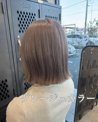 ミディアム カラー 豊橋ブリーチ/似合わ せカット/SHIHOのヘアスタイル