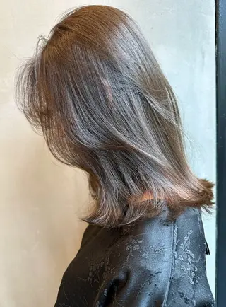 セミロング 〇21時〜カット専門 河野　恭太のヘアスタイル
