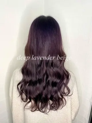 セミロング カラー ブリーチカラー特化 U-topia小島のヘアスタイル
