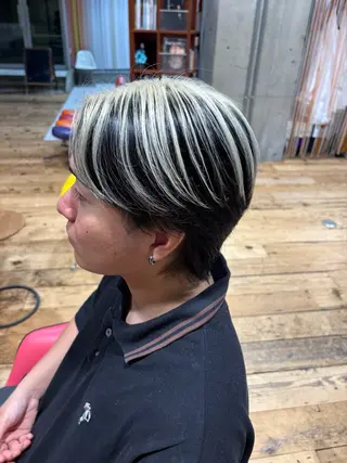 カラー メンズ たけみ りさのヘアスタイル
