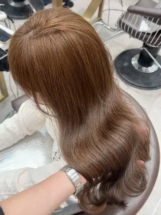 セミロング カラー ヘアアレンジ 天神/ブリーチ/ ブリーチなしカラーのヘアスタイル