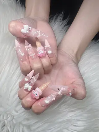 ネイル Lee Nails チップ長さだし専門店のネイルデザイン