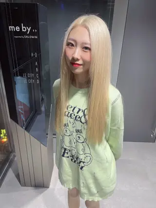 ロング クドウ タイキのヘアスタイル