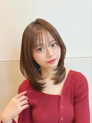 ミディアム カラー パーマ 🍀本格ヘッドスパ 👑髪質改善🍀英司のヘアスタイル