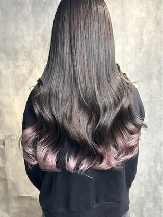 カラー 💫miyu💫デザ インカラー/アレンジのヘアスタイル