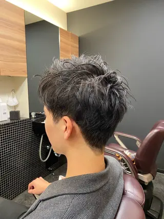 ショート メンズ メンズパーマモデル 大募集中のヘアスタイル
