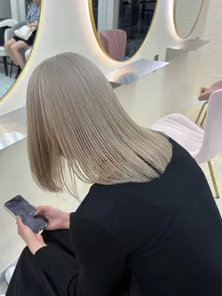 ロング カラー 【店長】ブリーチ指名 No.1戸塚優思のヘアスタイル