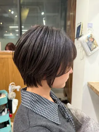 ショート 似合わせ×透明感カラ ーなら🎀マリアのヘアスタイル