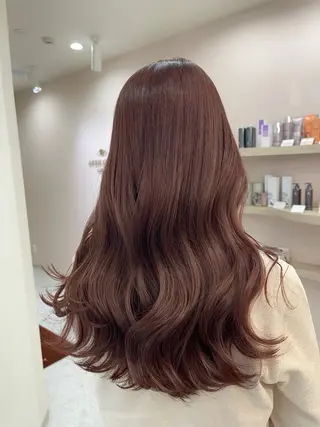 ロング MEI💫銀座 エクステ/艶カラーのヘアスタイル