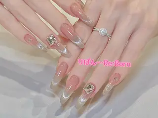 セミロング りぼん Re:Bonrのネイルデザイン