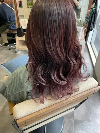 セミロング 吉村 夏椰のヘアスタイル