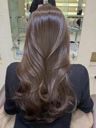 ロング カラー 銀座/透明感カラー/ 艶カラー/えるのヘアスタイル