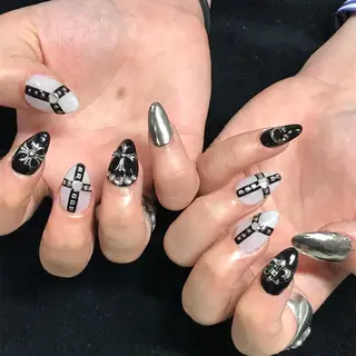 ネイル 渋谷/チップ長さ出し 👑アプレgel-xのネイルデザイン