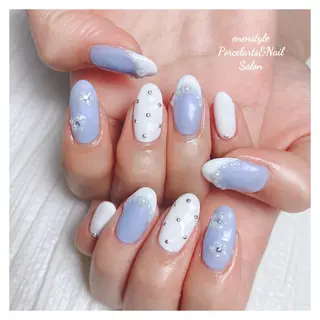 ミディアム ネイル 🐾enen style 🐾のネイルデザイン