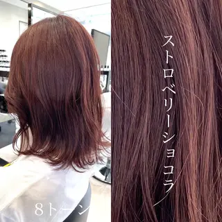 ミディアム 似合わせカット 迫留由弥のヘアスタイル