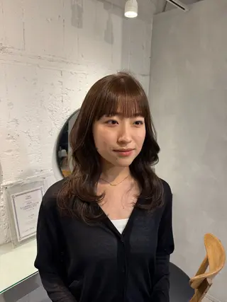 セミロング 100%可愛い顔周り 💓レイヤー/しずくのヘアスタイル