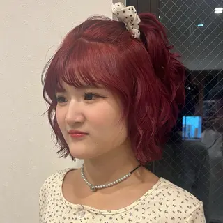 ミディアム 、 ハルナのヘアスタイル