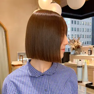 ショート ♥️ボブ縮毛矯正/暖 色/minami♥️のヘアスタイル