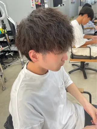 ショート パーマ メンズ メンズ専門サロン wokeのヘアスタイル