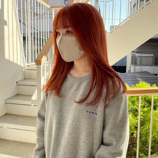 ロング 暖色・前髪カット 🎗️佐藤ゆみこのヘアスタイル