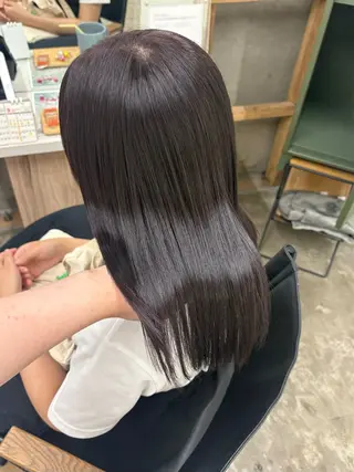 ミディアム 髪質改善/ストレート /ヘアセット｜結衣のヘアスタイル
