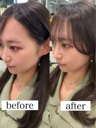 セミロング 江口 さやかのヘアスタイル