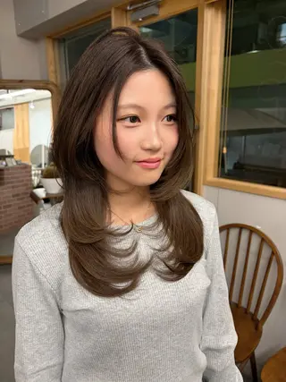 🌙ヘーゼルベージュ レイヤーカット🌙のヘアスタイル