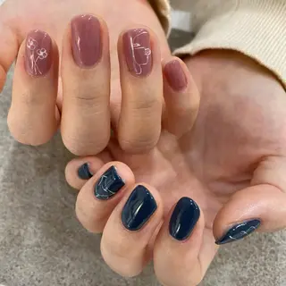 ネイル Apri  Lush 大金のネイルデザイン