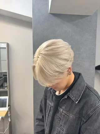 カラー メンズ カマタ ハルキのヘアスタイル