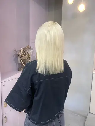 ミディアム カラー 前橋 姫奈のヘアスタイル