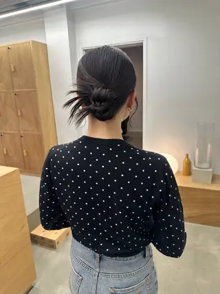 ミディアム カラー ヘアアレンジ 坂本 圭太朗のヘアスタイル