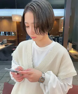 ショート カラー パーマ/パーマ落とし 【Kouta】のヘアスタイル