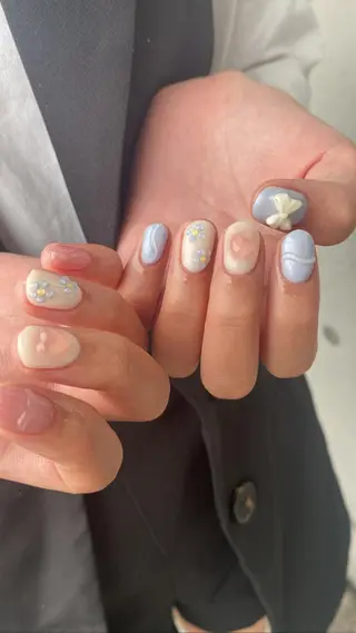 ショート カラー ネイル tetty nailsalonのネイルデザイン