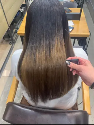 ロング パーマ 今話題の艶髪矯正 美艶カラー/FUKAのヘアスタイル
