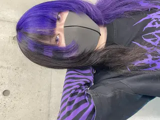 セミロング ブリーチ/ウルフ特化 渋谷カルチャー交差点のヘアスタイル